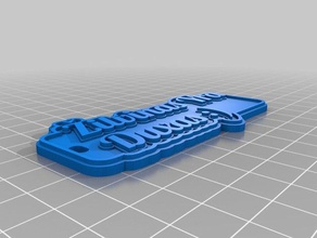 real things never die keychains customized 3d print model - Mito3D
