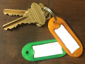 keychain key tags organization keys name tag 3d print model - Mito3D
