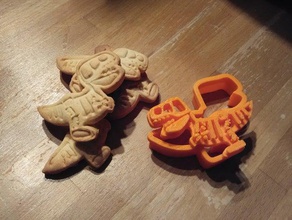 t-rex kurabiye kalıbı mutfak ve yemek 3d print model - Mito3D