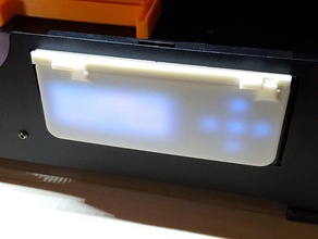 qidi tech flashforge creator pro charnière lcd night shade couvercle cacher 3d de l'imprimante pièces 3d print model - Mito3D