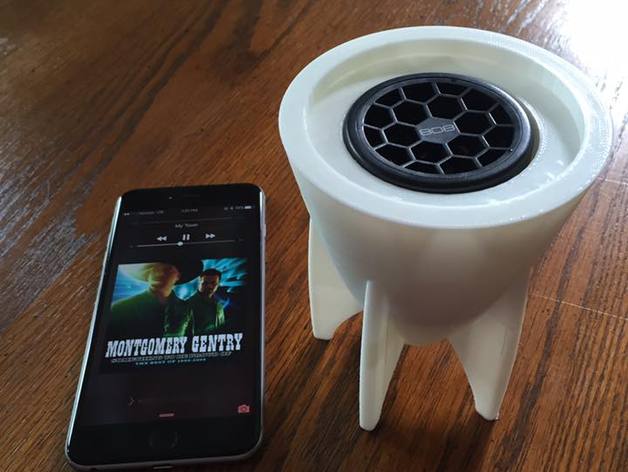 bomb shell bluetooth speaker housing gadgets audio fallout 4 case 3D print model - Mito3D