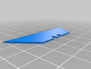 utilidad de la cuchilla herramientas el cuchillo modelo maquinilla afeitar hoja titular 3d print model - Mito3D