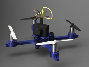 airwave micro fpv quadcopter frame scisky 820 moteurs fx797t rc des véhicules brossé quad microquad 3d print model - Mito3D