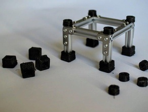 nanobeam Quadratmeter in der Robotik 8020 makerbeam ninjaflex openbeam 3d print model - Mito3D
