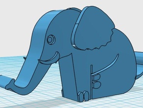 elephant toy game accessories 3d print model - Mito3D