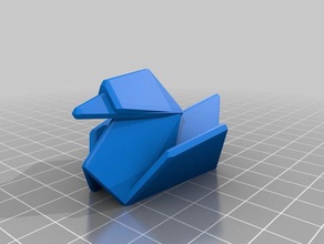 nequa origami-Ente Skulpturen angepasst 3d print model - Mito3D