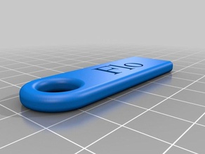 flo Anahtarlık kişiselleştirilmiş aksesuarlar özelleştirilmiş 3d print model - Mito3D