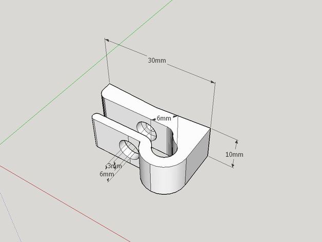 strainer drainer retainer aka hook kitchen dining 3D print model - Mito3D