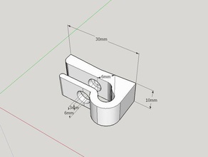 filtro colador de retención también conocido como gancho cocina comedor 3d print model - Mito3D