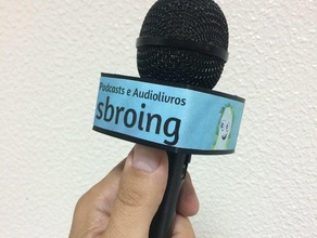microfone bandeira áudio 3d print model - Mito3D