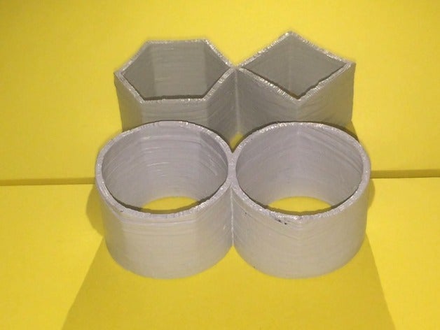 ambiguo cilindro ilusión hexagonal, cuadrado art 3dmodel diy óptica 3D print model - Mito3D