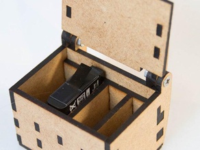 gopro batteria scatola di stoccaggio i contenitori porta hero 4 3d print model - Mito3D