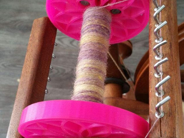 scottish tension spinning wheel bobbin diy bobbins xdr4g0nx yarn 3D print model - Mito3D