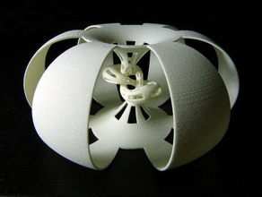 figure 8 knot complement math 3d print model - Mito3D
