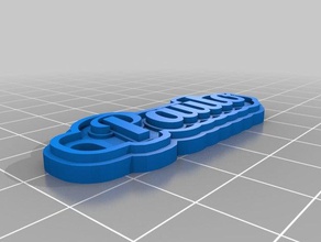 portachavespaulo Schlüsselanhänger angepasst 3d print model - Mito3D