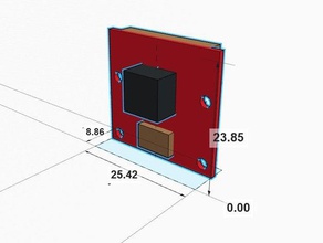 raspberry pi modulo telecamera designer segnaposto altri rpi fotocamera 3d print model - Mito3D
