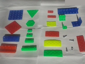 meccano de la base pièces plaques entretoises des angles construction les jouets 3drobotics jlsilicon clé à poignée 3d print model - Mito3D