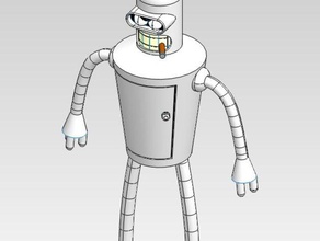 bender fu hobby cartoon futurama tv la serie 3d print model - Mito3D