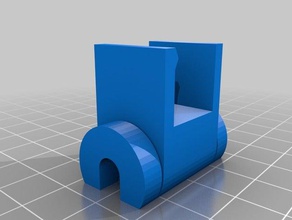 captive customizeable cable holder 6mm computer customized 3d print model - Mito3D