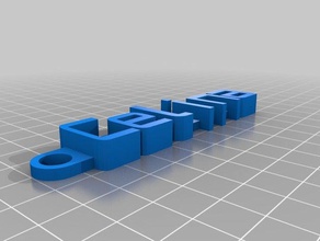 mon personnalisés celina gro&szlig trousseau de clés organisation 3d print model - Mito3D