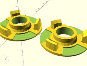 parametrik filament hub 3d yazıcı aksesuarlar 3d print model - Mito3D