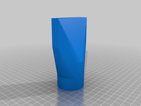 meu personalizados paramétrico bocal do aspirador de pó 15in mangueira ferramentas 3d print model - Mito3D