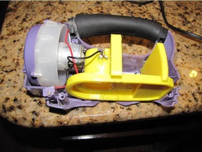 köpekbalığı vakum ryobi batteri adaptörü diy 3d print model - Mito3D