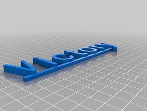 victory sign signs logos customized 3d print model - Mito3D