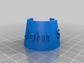 my customized customizer-enabled bottle name tag generator food drink 3d print model - Mito3D