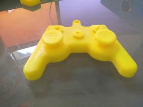 Konsolen-controller Schlüsselanhänger bewegen joysticks Tasten 3d-gedruckten nur 3d-Schlüsselanhänger playstation Fernbedienung xbox 3d print model - Mito3D