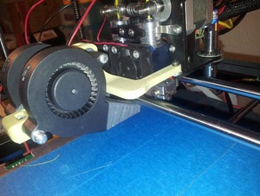 fan des conduits e3dv6mk8 de montage l'imprimante pièces e3d v6 rigidbot 3d print model - Mito3D