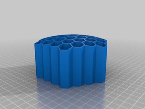 70 honeycomb pencil holder organization customized 3d print model - Mito3D