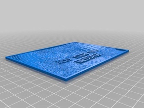 Glas Wellen 2d Kunst angepasst 3d print model - Mito3D