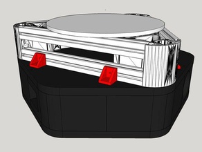 kossel mini hexagonal base 3d printer parts 2020 extrusion aluminum delta electronics enclosure ramps 14 sintron smoothieboard 3d print model - Mito3D
