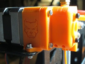 pitbull xl extrusor 3d de la impresora extrusoras bowden orientado p3steel 3d print model - Mito3D