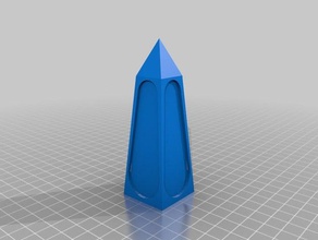 meine angepasste obelisk Gebäude Strukturen 3d print model - Mito3D