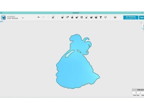 disney 3d Prenses silhoueettes sanat 3d print model - Mito3D