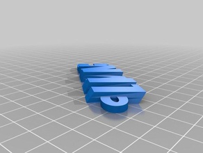 namekeyring organização personalizado 3d print model - Mito3D