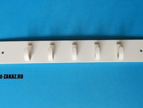wall hanger 280 mm detachable hooks bathroom 3d print model - Mito3D