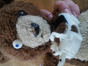 teddybear eye laser shooting bug killing cyber teddy toys games eyeball bear toy 3d print model - Mito3D