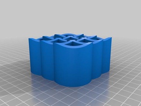 ambíguo cilindro gerador de 3x3 arte interativa personalizado 3d print model - Mito3D