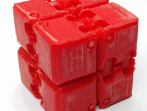 fidget cube bords arrondis maintenant remix mécanique les jouets jouet 3d print model - Mito3D