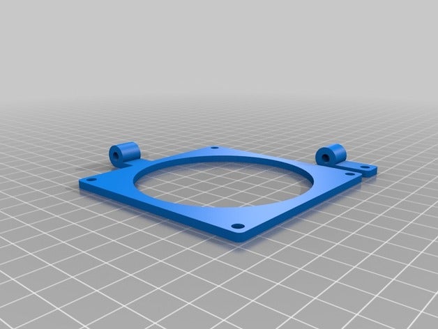 my customized 80 mm incase fan mounting bracket 3d printer parts 3D print model - Mito3D