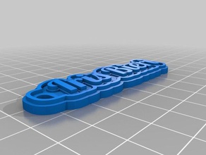 chave íris chaveiros personalizado 3d print model - Mito3D