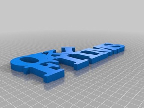 özel değişken kelime heykelimi-oki heykeller 3d print model - Mito3D