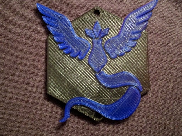 team mystic badge accessories mystic pokemon pokemon go team mystic 3D print model - Mito3D