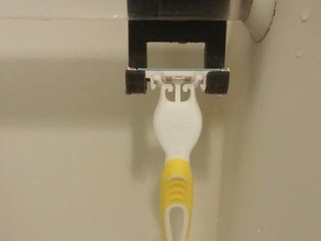 shower bar razor holder bathroom 3d print model - Mito3D