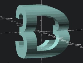 tofs customizable 3d letter block signs logos 3d print model - Mito3D