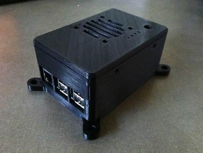 raspberry pi 2 durumda elektronik kasa monte edilebilir pcb pcb-mount tutucu konut duvara 3d print model - Mito3D