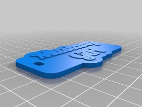 mustang girl right extruder keychains customized 3d print model - Mito3D
